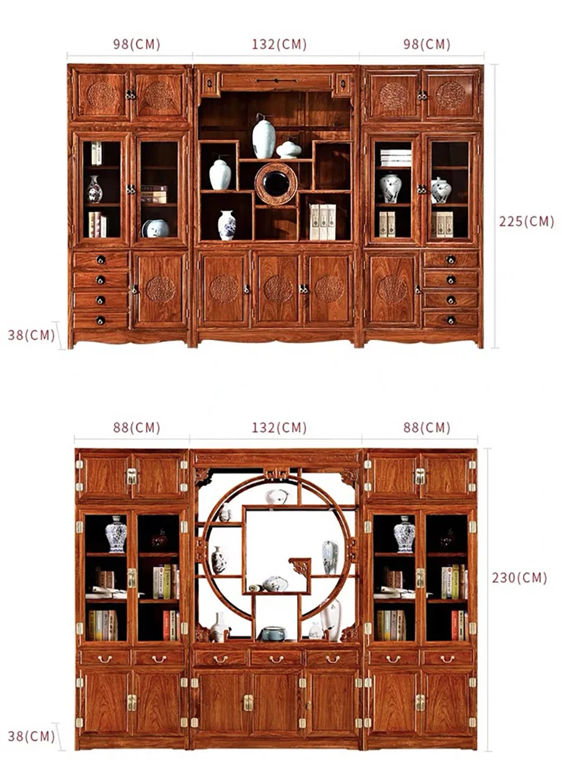 Tủ cặp 3 tủ sách tủ bày đồ