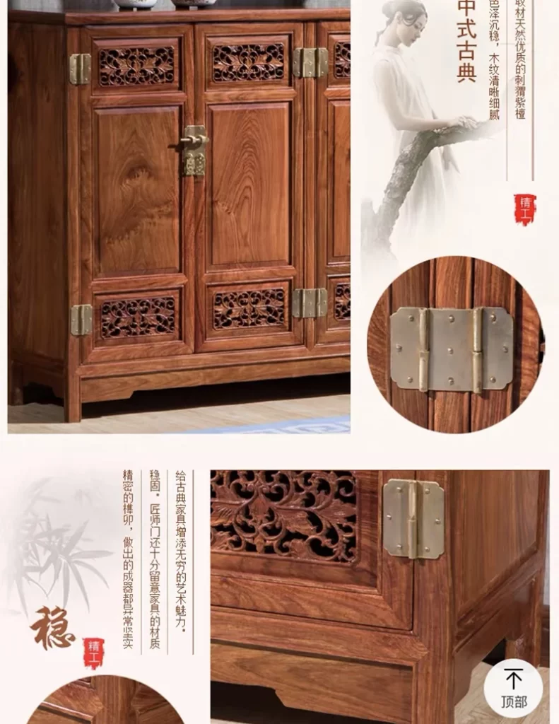 Tủ giày đồ gỗ mẫu Trung Quốc đẹp
