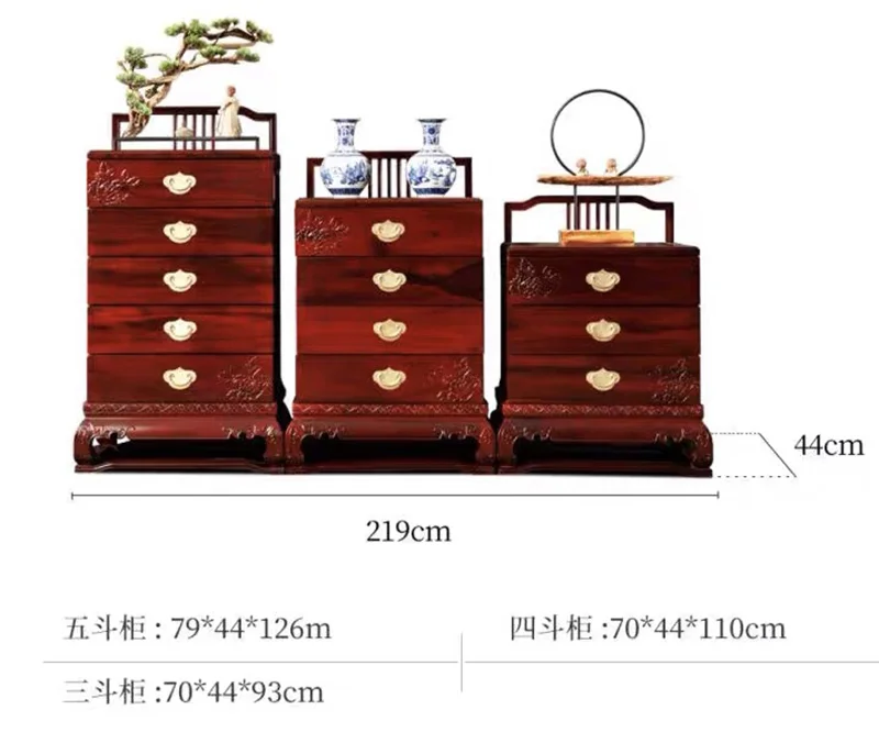 Tủ ngăn kéo tam cấp 3 cục